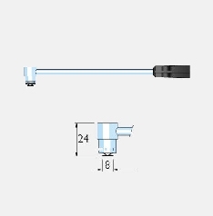 80103a Heavy duty right angle surface probe