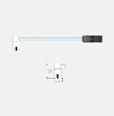 80111A PTFE right angle surface probe