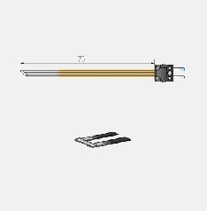 80507 Flat Kapton insulated leaf probe