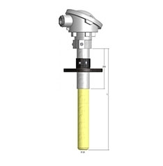 HT 4040 Thermal shock resistant thermocouple