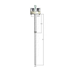 MI 1027 Thermocouple insert , central spring