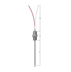 MI 1038 Fixed insertion thermocouple probe