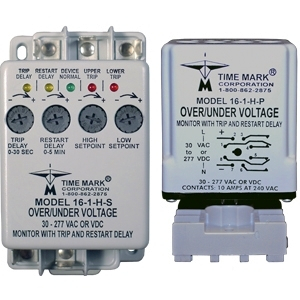 Over/Under Voltage Monitor with Trip and Restart Delay