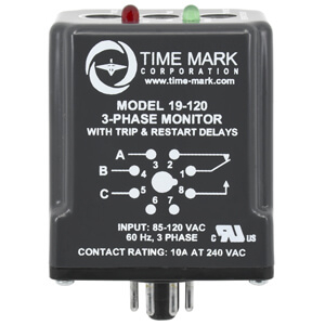 Model 19 3-Phase Monitor with Trip & Restart Delays