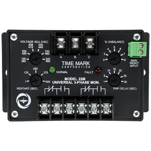 3-Phase Monitor with Adjustable Trip & Restart Delays