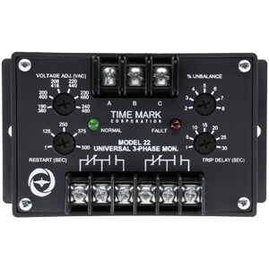 3-Phase Voltage Band Monitor with Adjustable Trip & Restart Delays